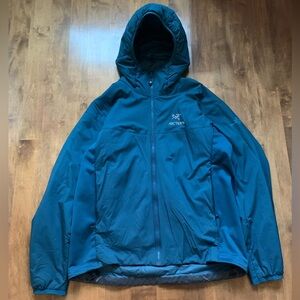 Arc'teryx Teal Blue Hooded Lightweight Jacket